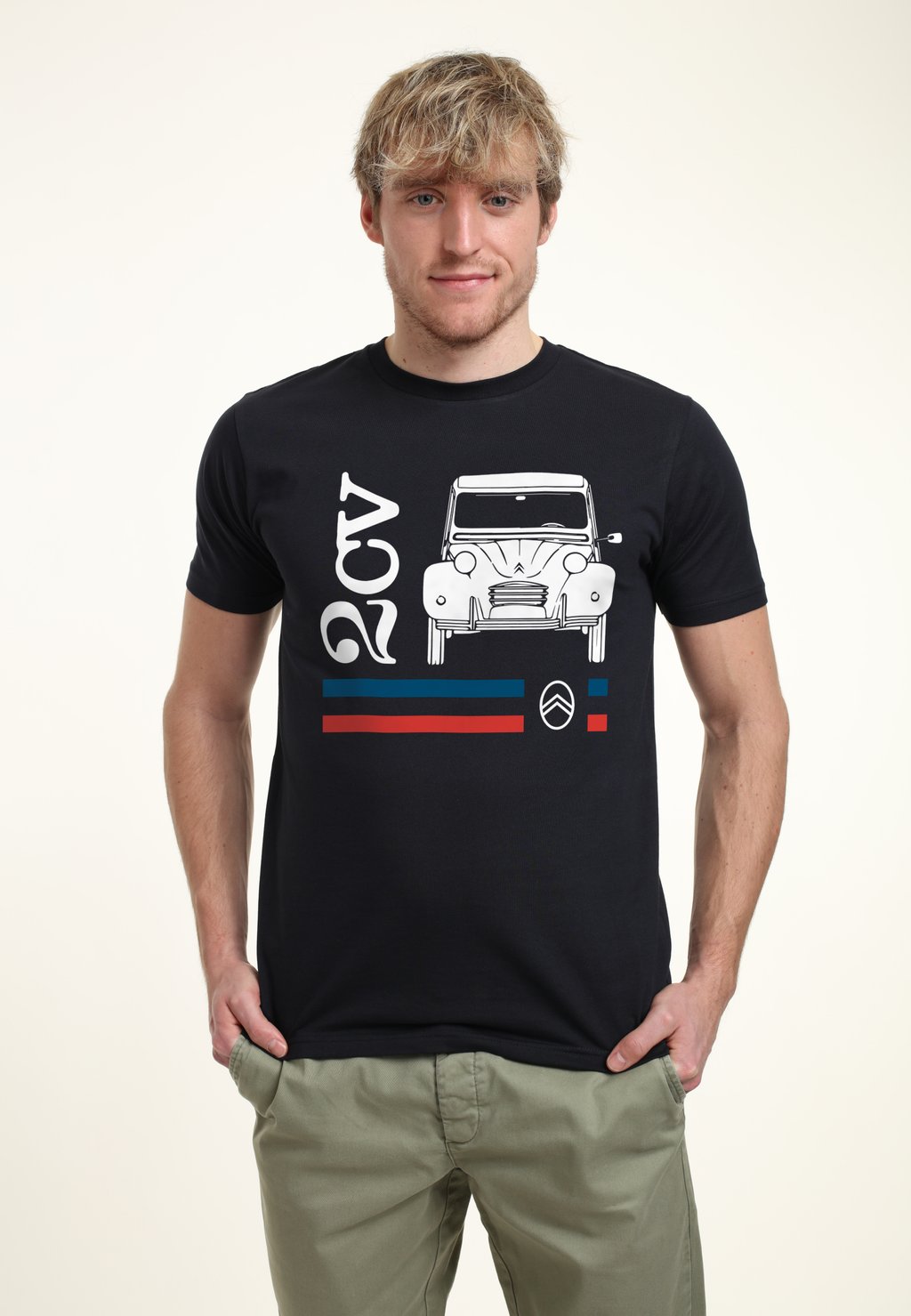 

Футболка с принтом CITROEN CV RACING STRIPES Henry Tiger, темно-синий