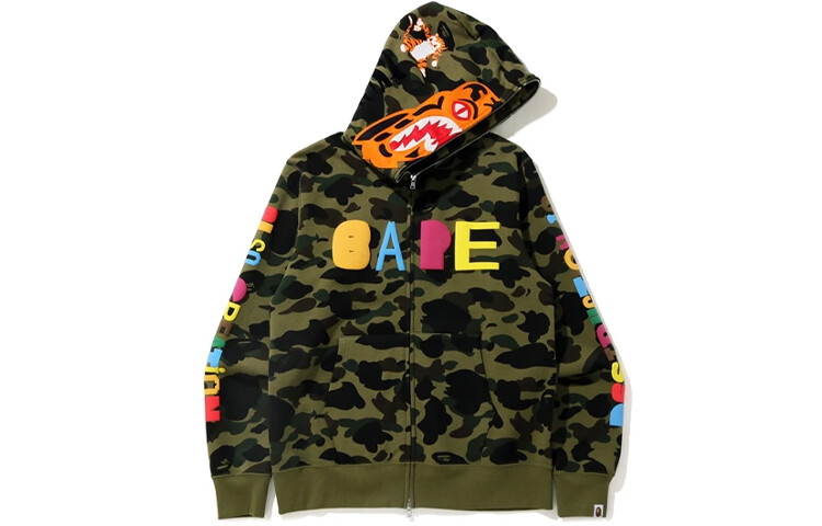 

BAPE X READYMADE Толстовка мужская зеленая камуфляжная A Bathing Ape, зеленый