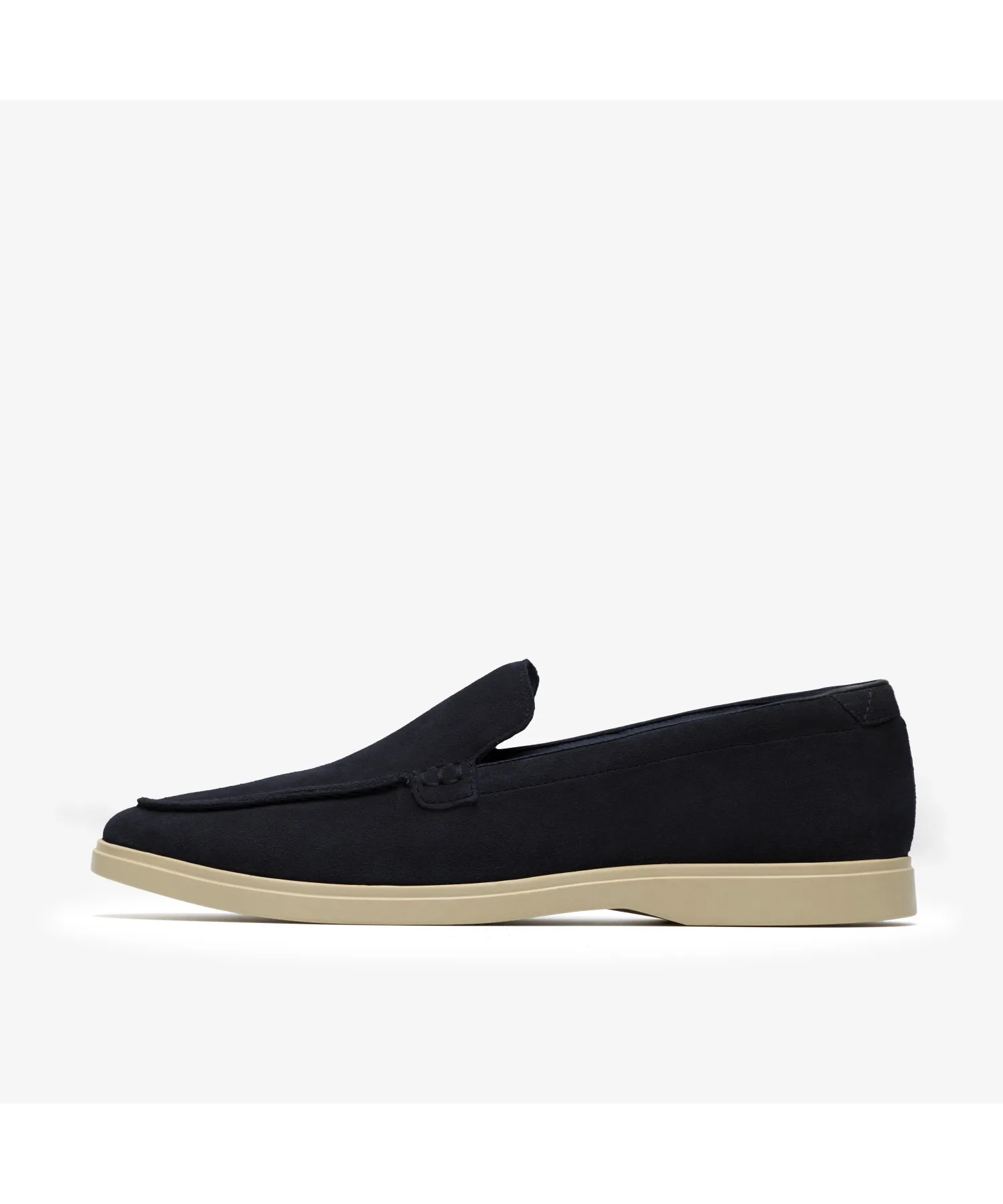 Мужские лоферы Clarks Torford Easy из мягкого нубука синего цвета — фото 2
