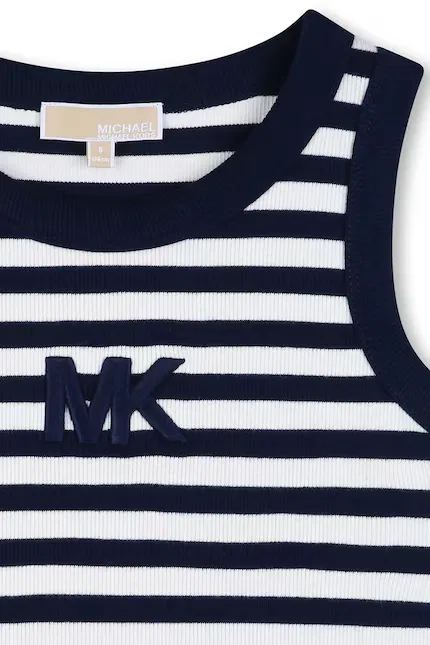 Топ без рукавов полосатый Michael Kors, синий — фото 4