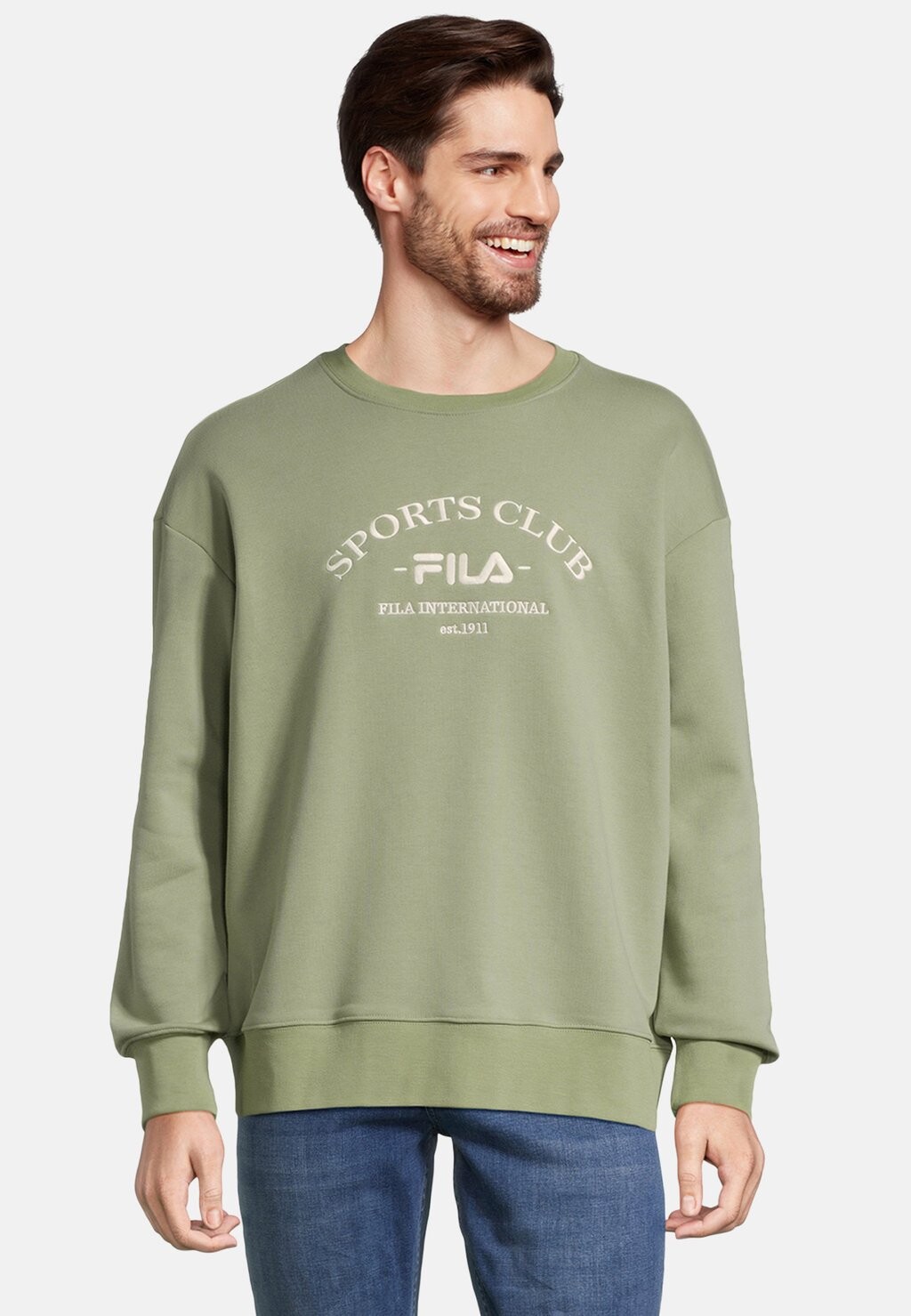 

Толстовка Apparel Brand Loose Fit Crew Fila, цвет oil green