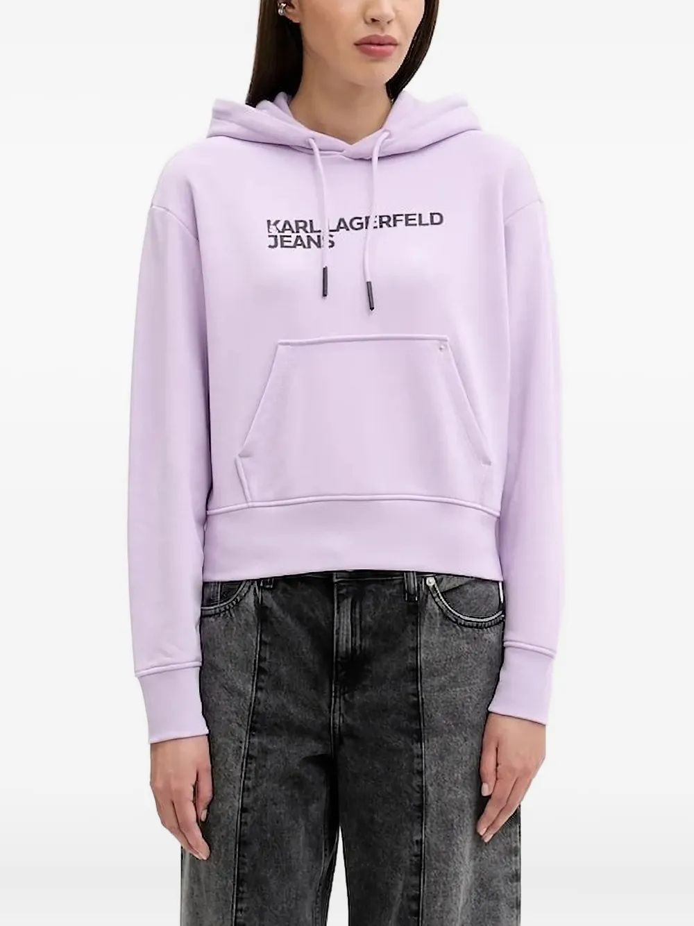 

Худи с логотипом Karl Lagerfeld Jeans, фиолетовый