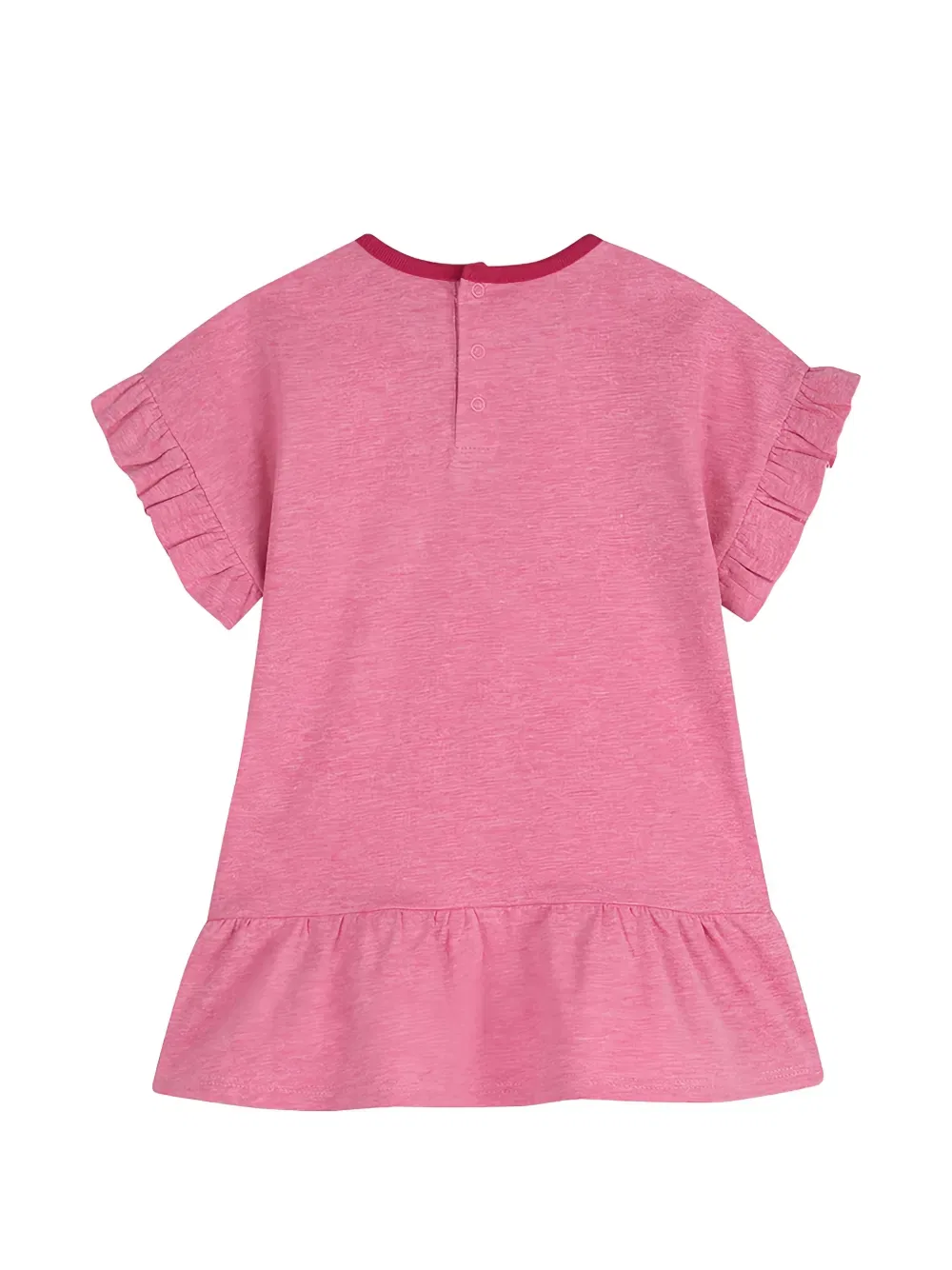 Платье с оборками и логотипом Chloe Kids, розовый — фото 2