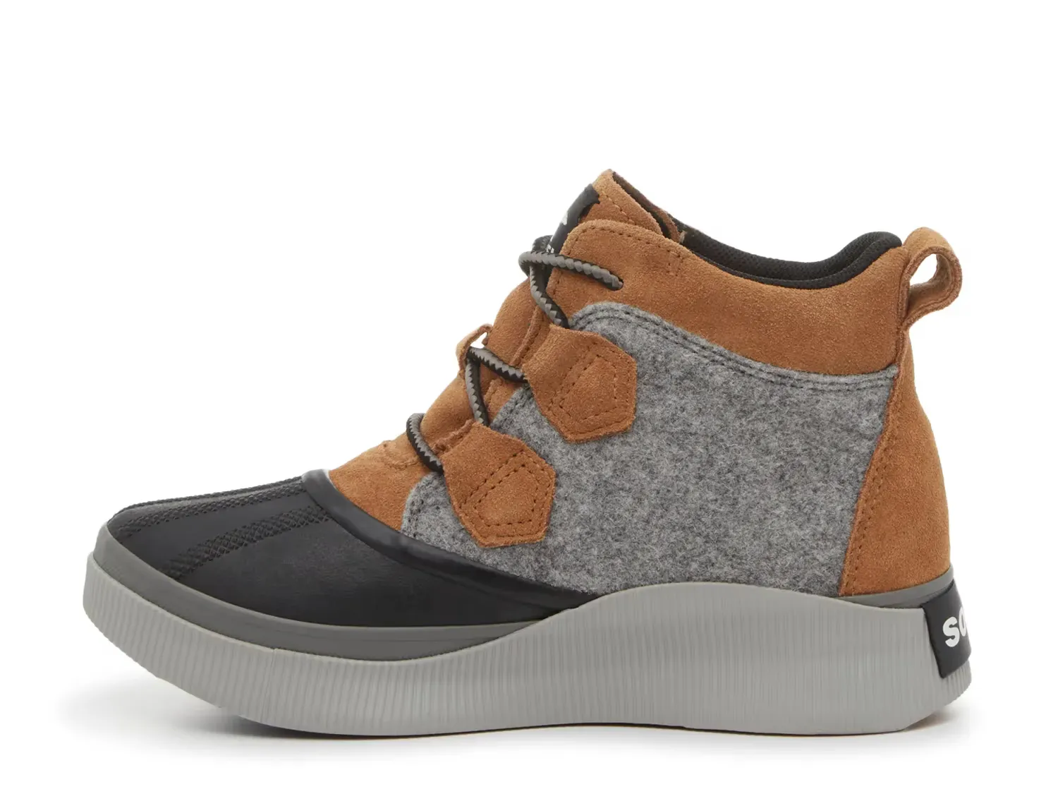 Ботинки женские Sorel Out N About IV Classic водонепроницаемые с круглым носком, коньяк/серый — фото 3