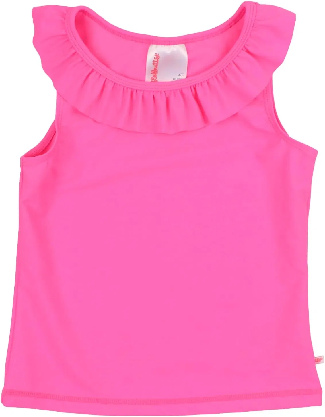 Детский активный топ RuffleButts, Neon Magenta