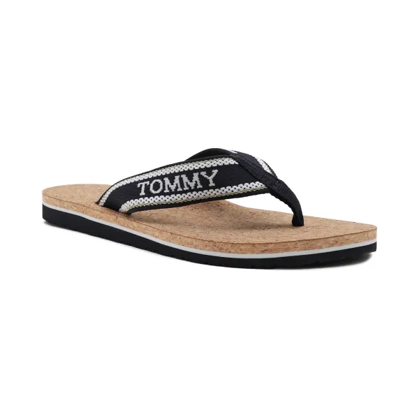 Пробковые пляжные шлепанцы Tommy Hilfiger, синий