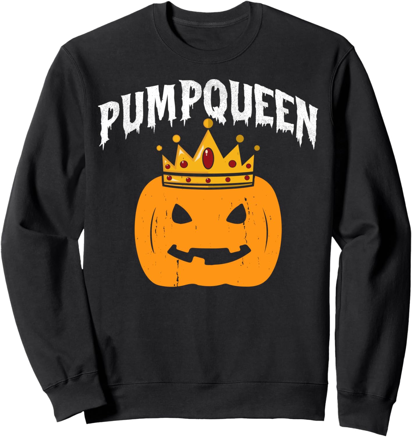 

Забавная парная толстовка с изображением тыквы на Хэллоуин от Pumpqueen Matching Couples Halloween Funny Costume Tee Co., черный