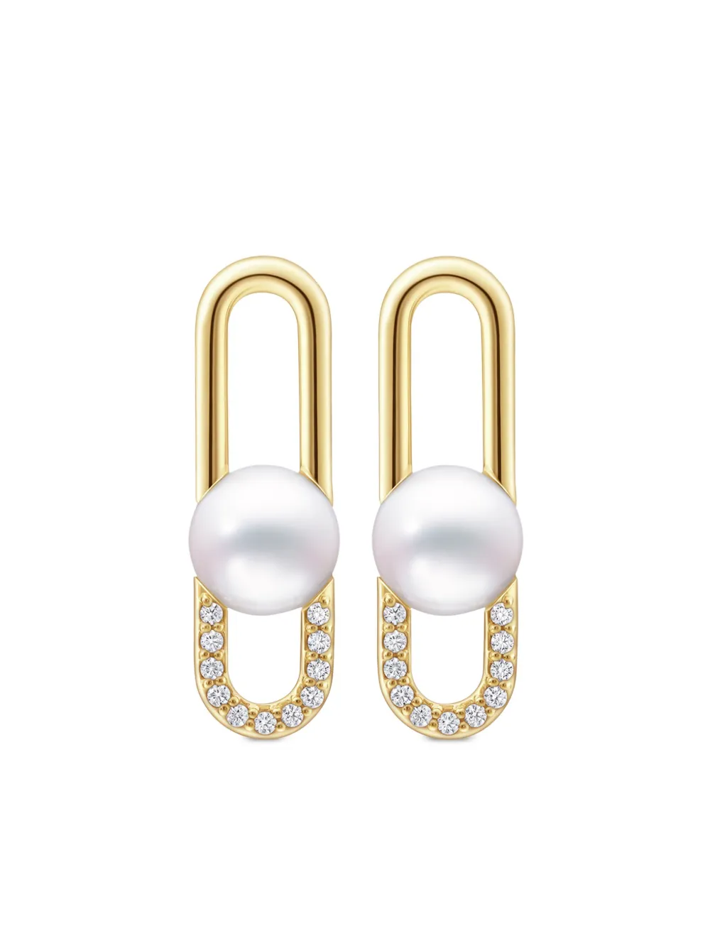 

Серьги-подвески Collection Line Fine Link из желтого золота с жемчугом TASAKI, золотой