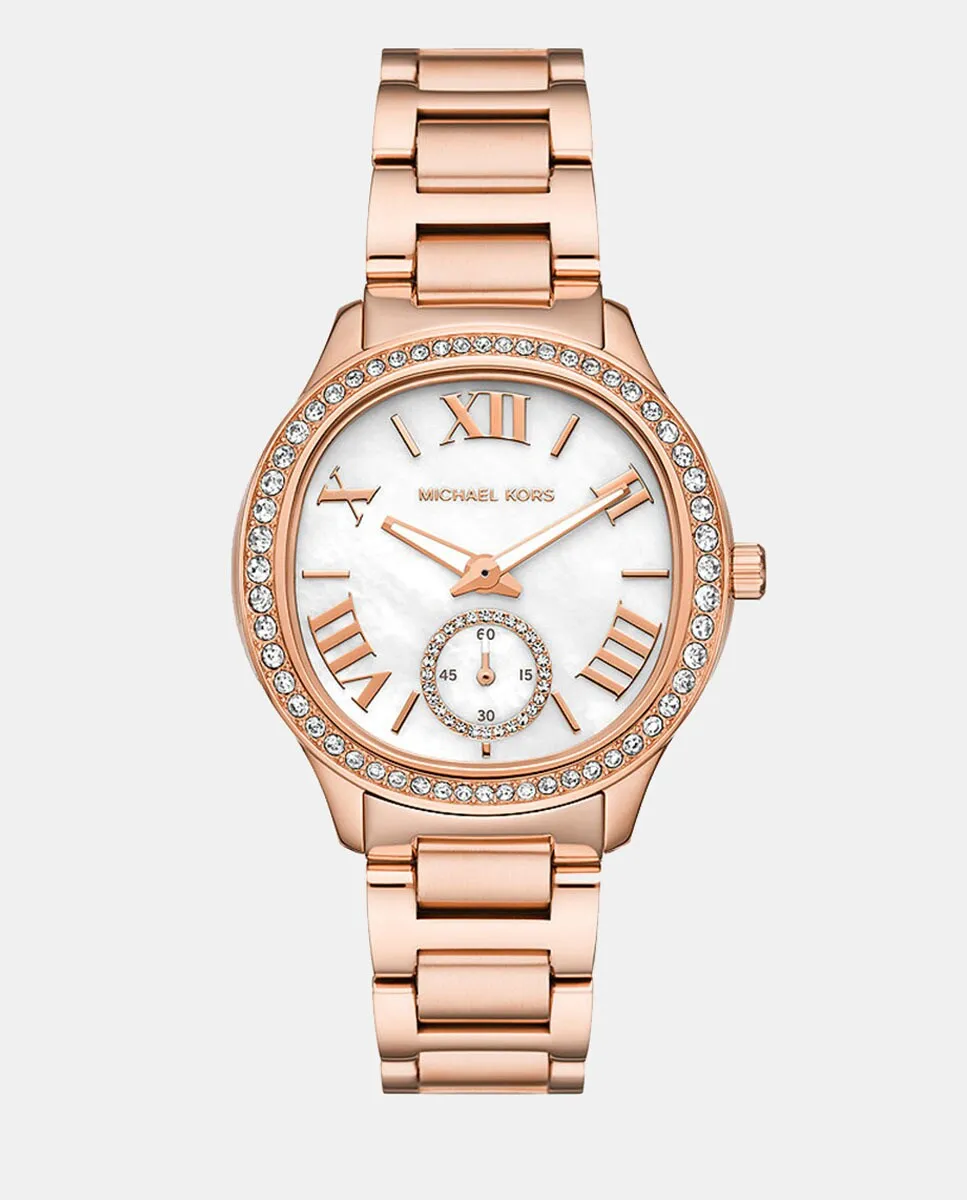 

MK4806 Женские часы из стали розового золота со сталью Michael Kors