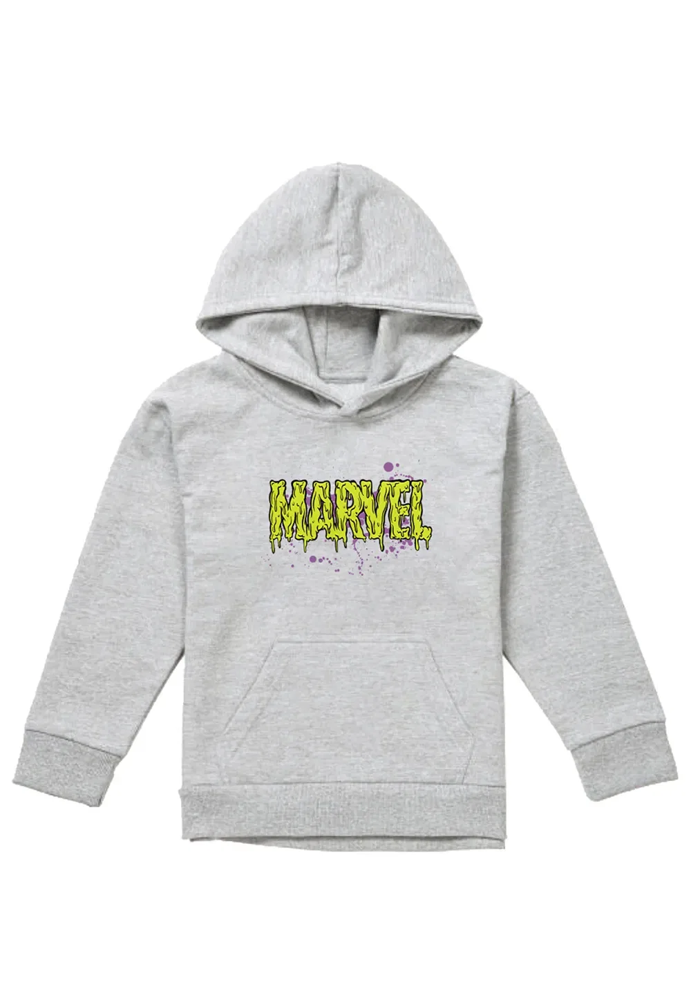 Детская худи Marvel Slime Logo Athletic Heather, серый — фото 4