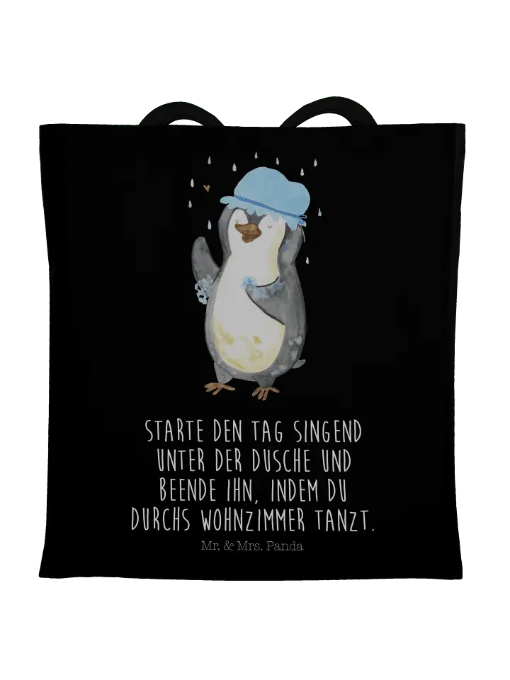

Сумка для переноски Mr & Mrs Panda Pinguin Duschen, черный