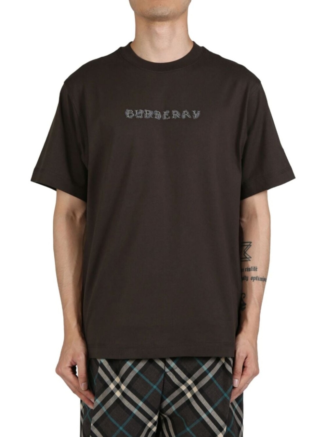 

Burberry футболка с логотипом, коричневый