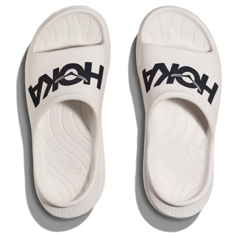 HOKA ONE ONE Ора атлетик слайды белый черный, цвет Black White — фото 3