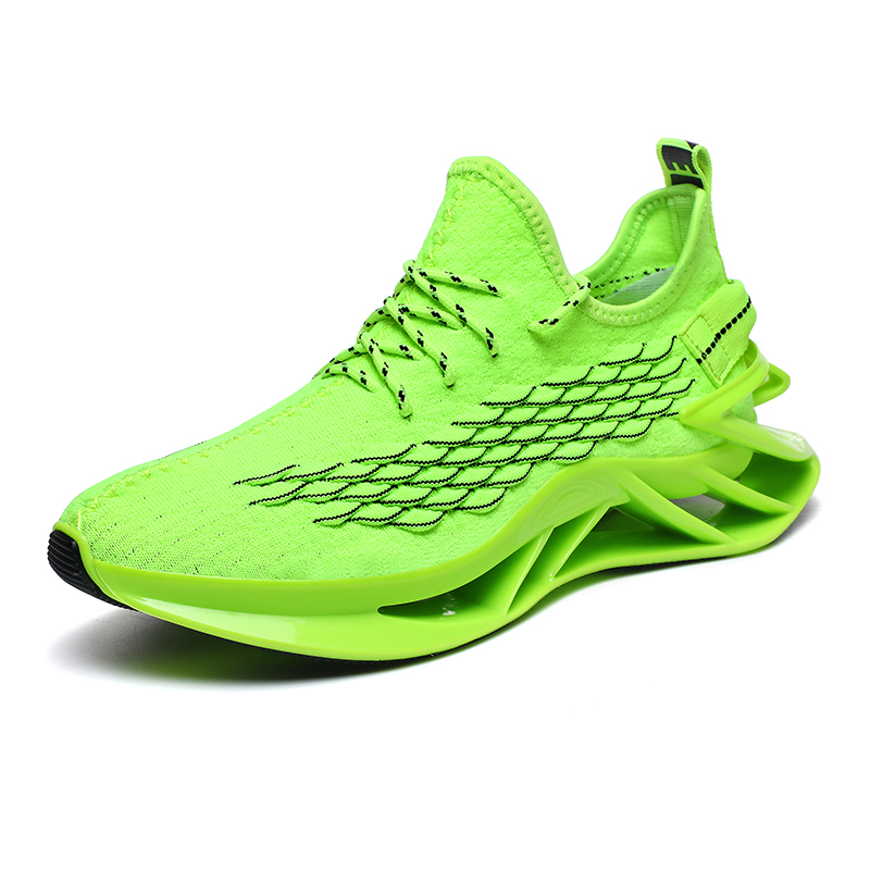 

YIVELOVE Прочные дышащие легкие мужские кеды низкие зеленые, цвет Green