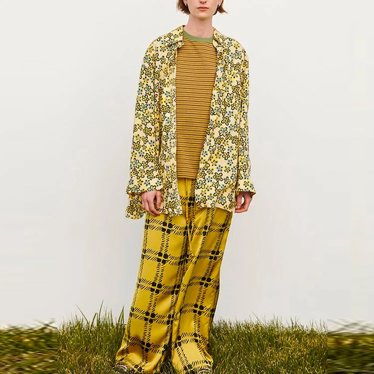 Повседневные брюки UNIQLO Mustard — фото 3