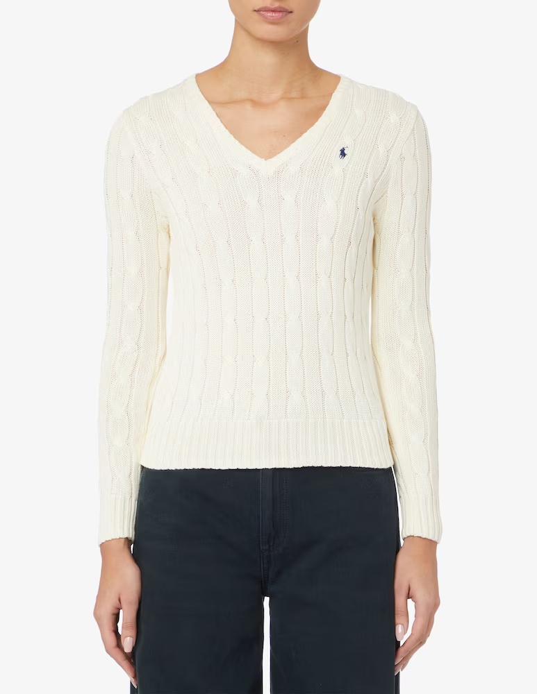 

Пуловер с длинными рукавами Polo Ralph Lauren, белый