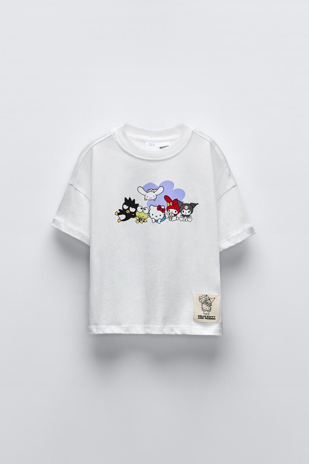 

Футболка kuromi sanrio ZARA, белый