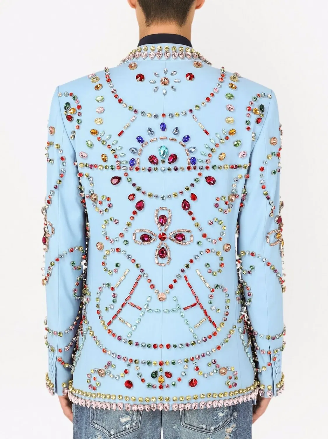 Декорированный двубортный пиджак Sicilia Dolce & Gabbana — фото 4