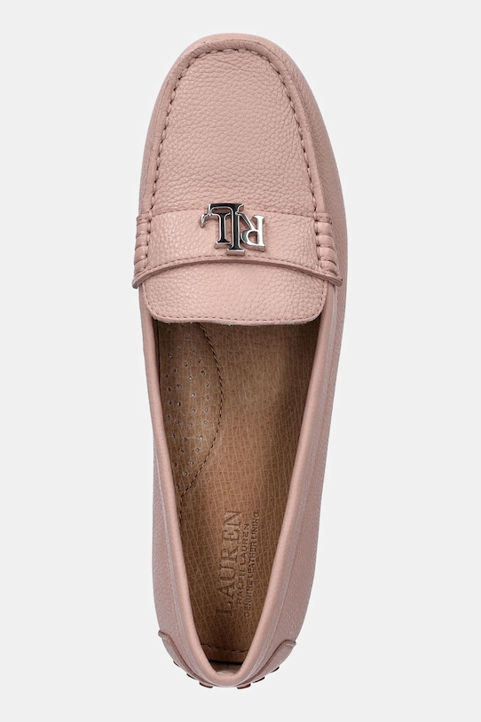 Кожаные мокасины Barnsbury Lauren Ralph Lauren, розовый — фото 4