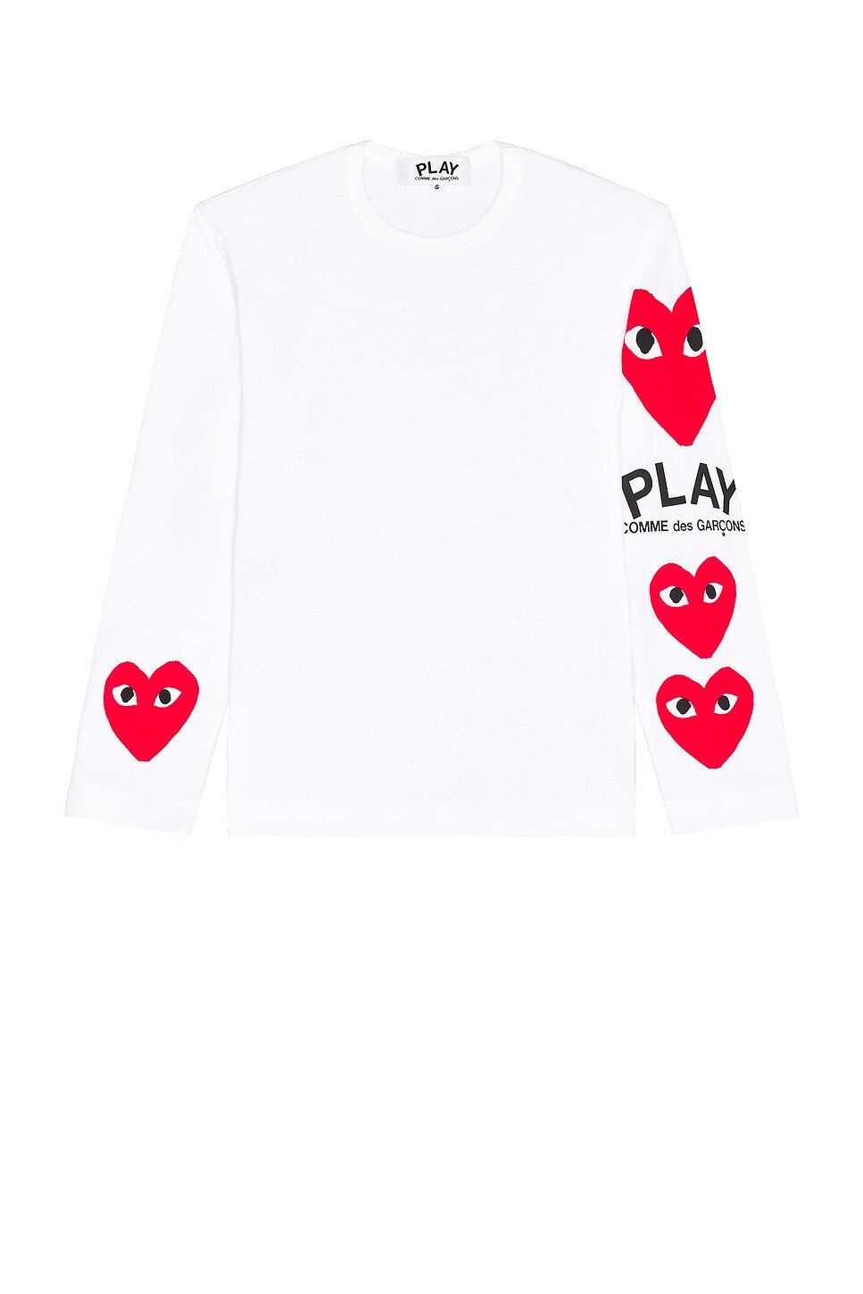 

Футболка с логотипом Comme Des Garcons Play, белый