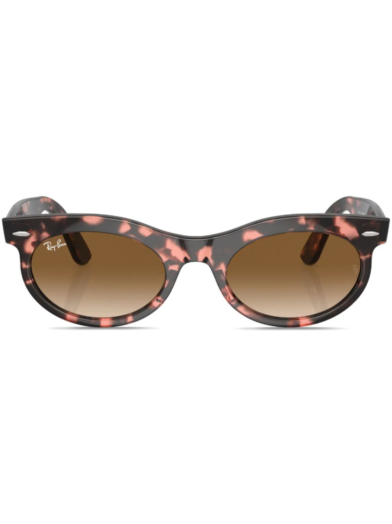 

Ray-Ban солнцезащитные очки Wayfarer Oval в овальной оправе, розовый