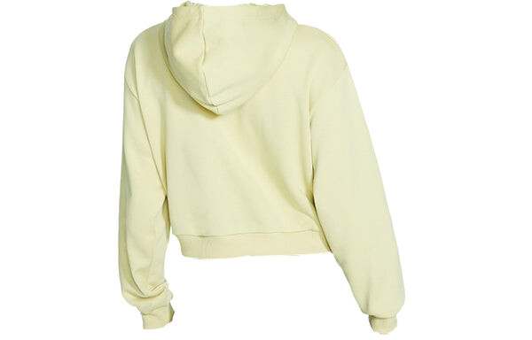 Толстовка (WMNS) Nike Sportswear Crop Fleece Hoodie 'Tree Mist', зеленый — фото 2