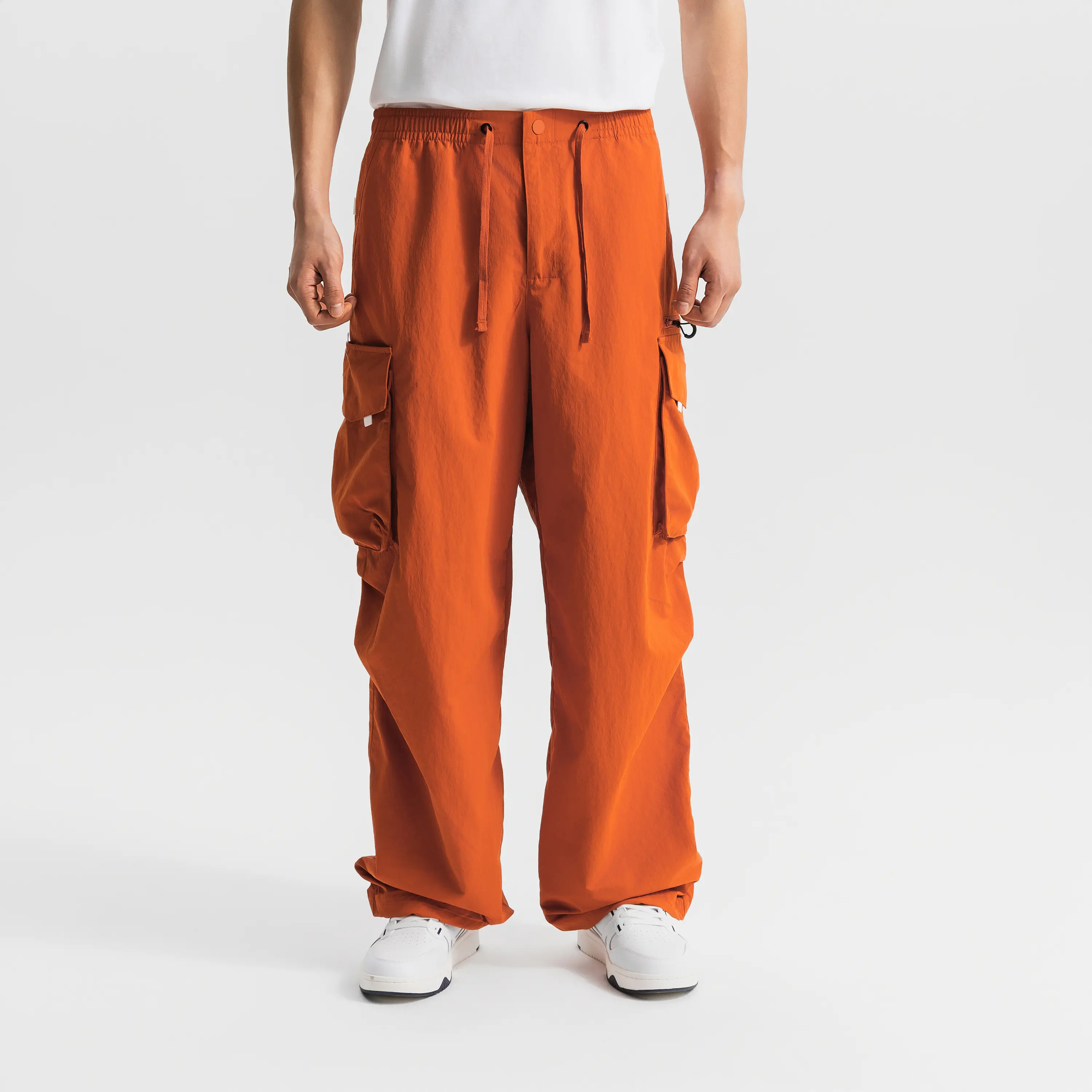 

Унисекс спортивные брюки SPORTSWEAR городские функциональные с несколькими карманами в стиле карго терракотового цвета Decathlon