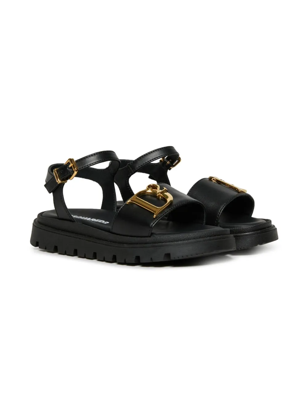 

Босоножки с логотипом DSQUARED2 KIDS, черный