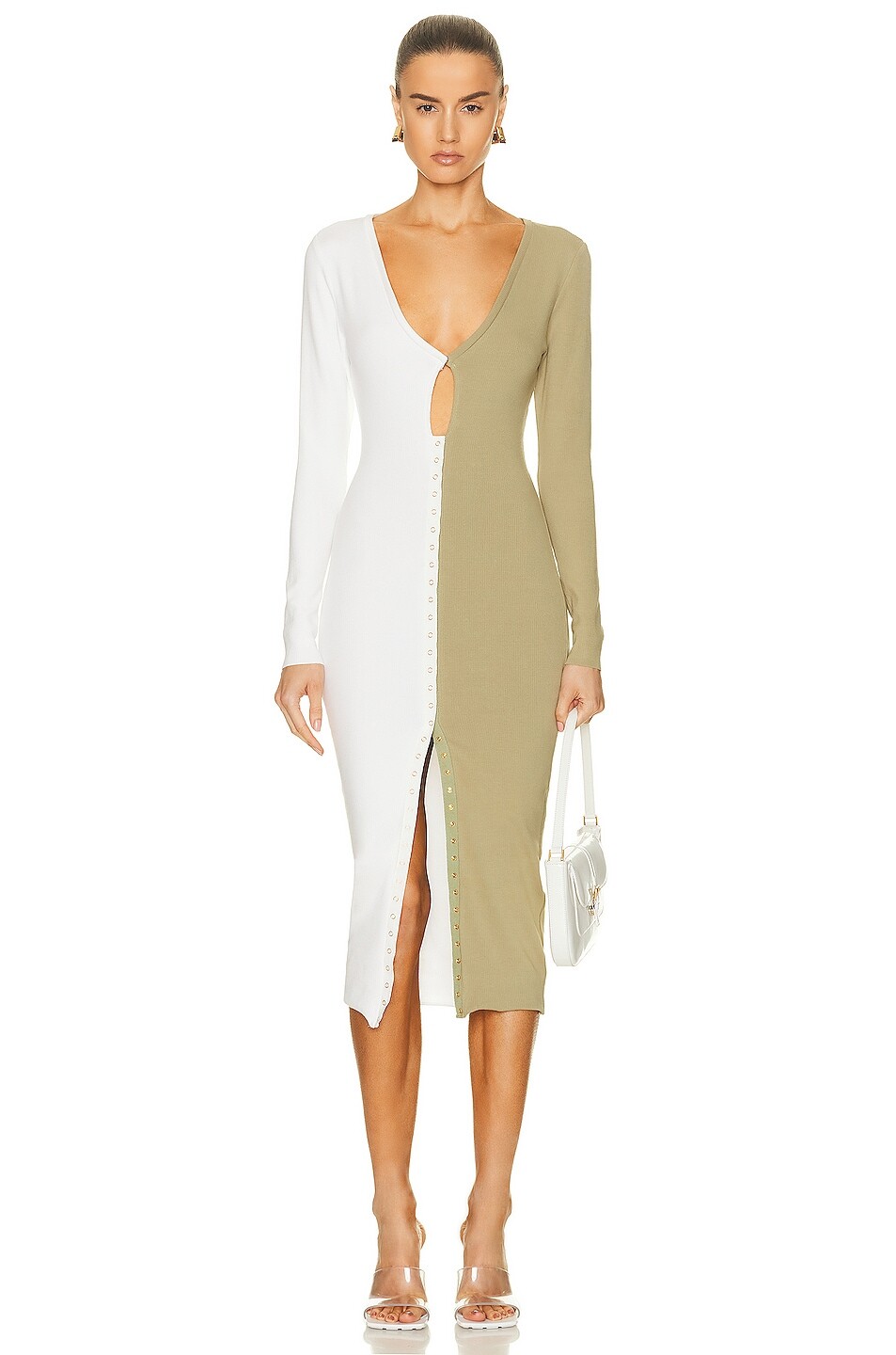 

Сатурн Платье Atoir, цвет White & Shale Green