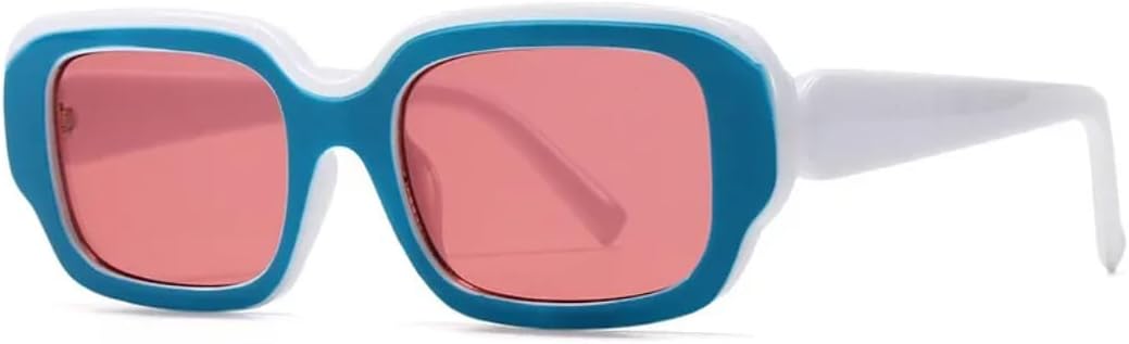 

Солнцезащитные очки с защитой UV400 | Большая оправа, панк-стиль, яркие линзы | Для женщин и мужчин, для занятий спортом на открытом воздухе и вождения DSVIGF, Blue Pink