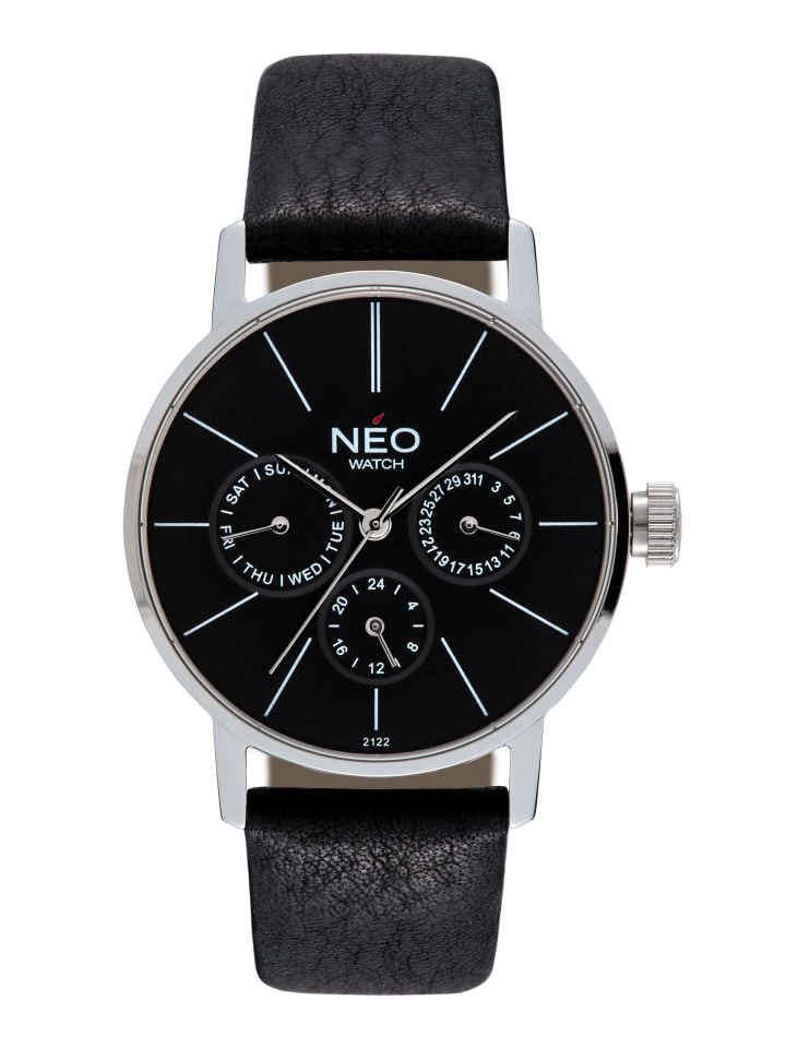 

Наручные часы NEO Watch из нержавеющей стали, черно-серебристый цвет