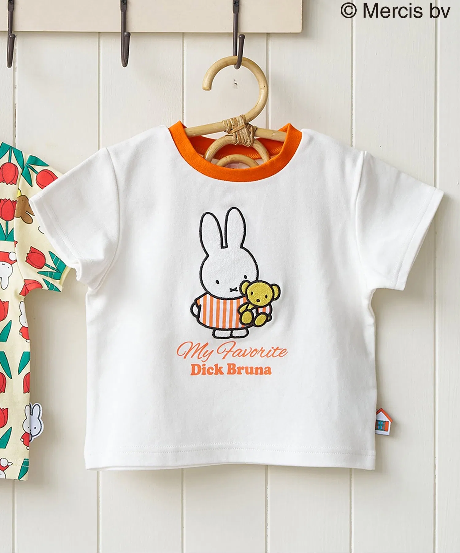 Детская футболка Miffy с принтом, Miffy, белая