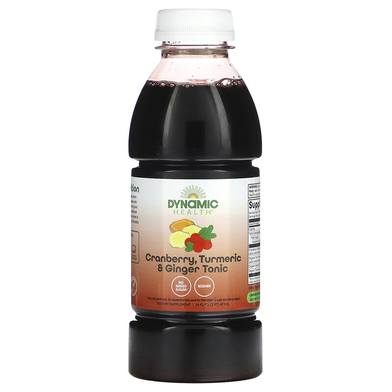 

Dynamic Health, клюква, куркума и имбирь, тоник, 473 мл (16 жидк. унций)