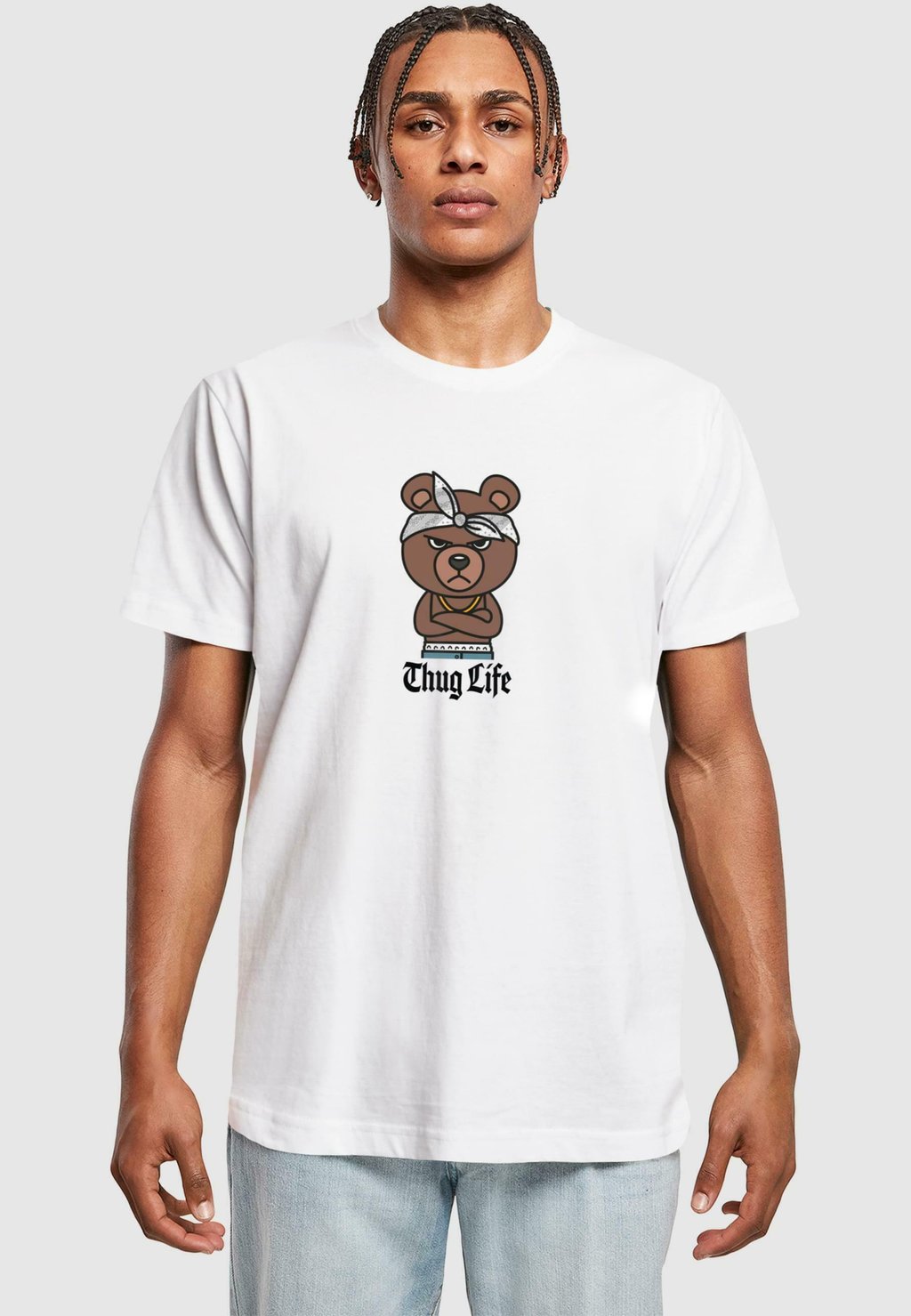 

Рубашка с принтом BANDANA BEAR SKETCH Mister Tee, белый