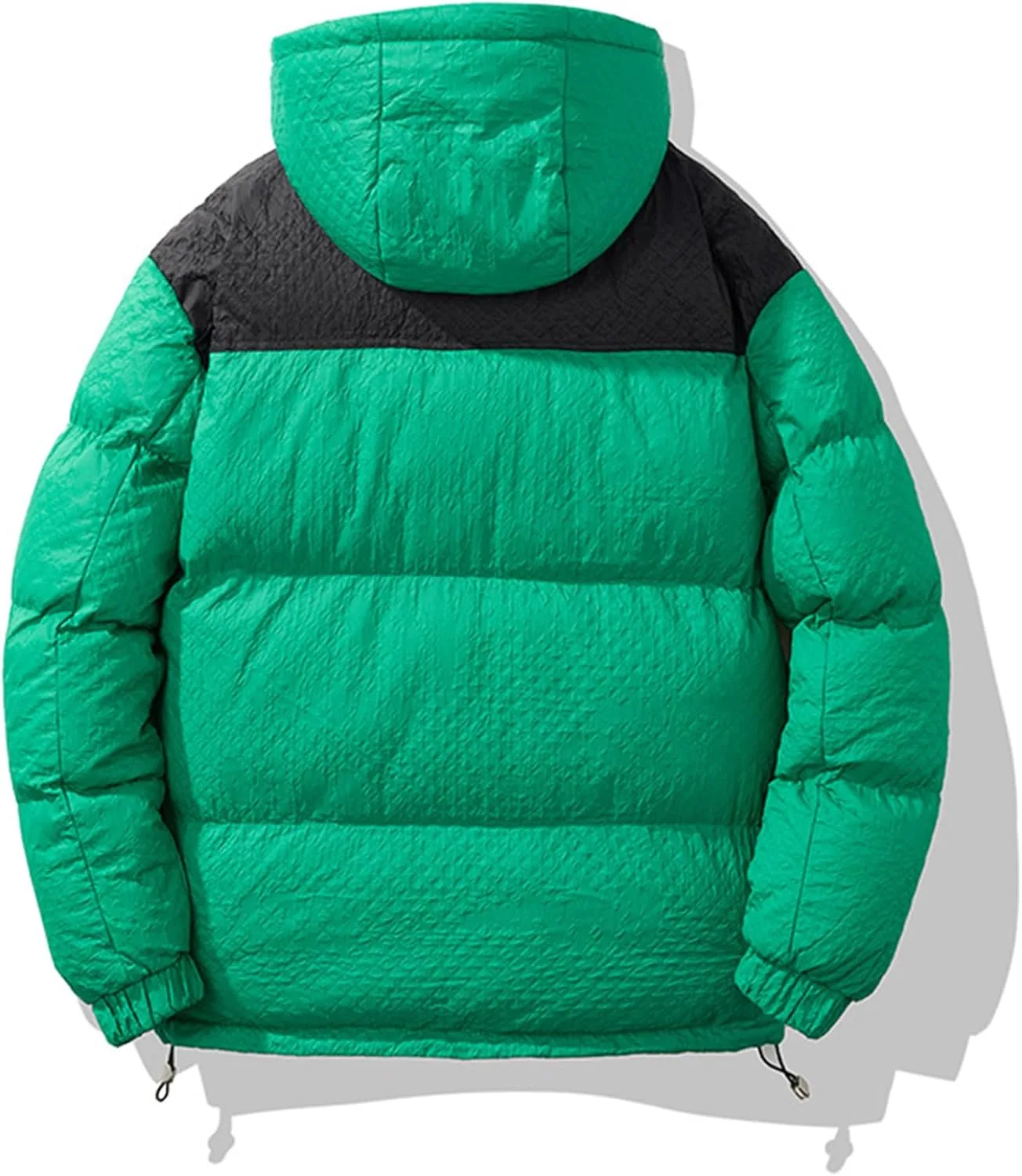 Мужская пуховик Waterproof легкий зимний утепленный пуховик теплый утолщенный Ski Parka Down Hooded Generic, зеленый — фото 3