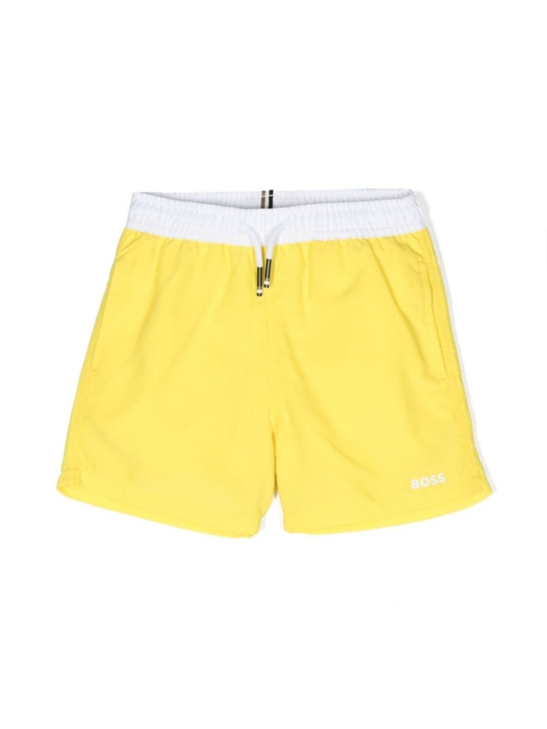 

BOSS Kidswear плавки-шорты с кулиской, желтый