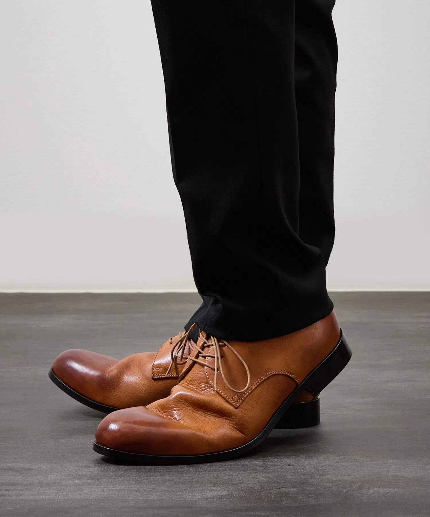 Мужские кожаные туфли PADRONE Derby Plain Toe Shoes [JACK]