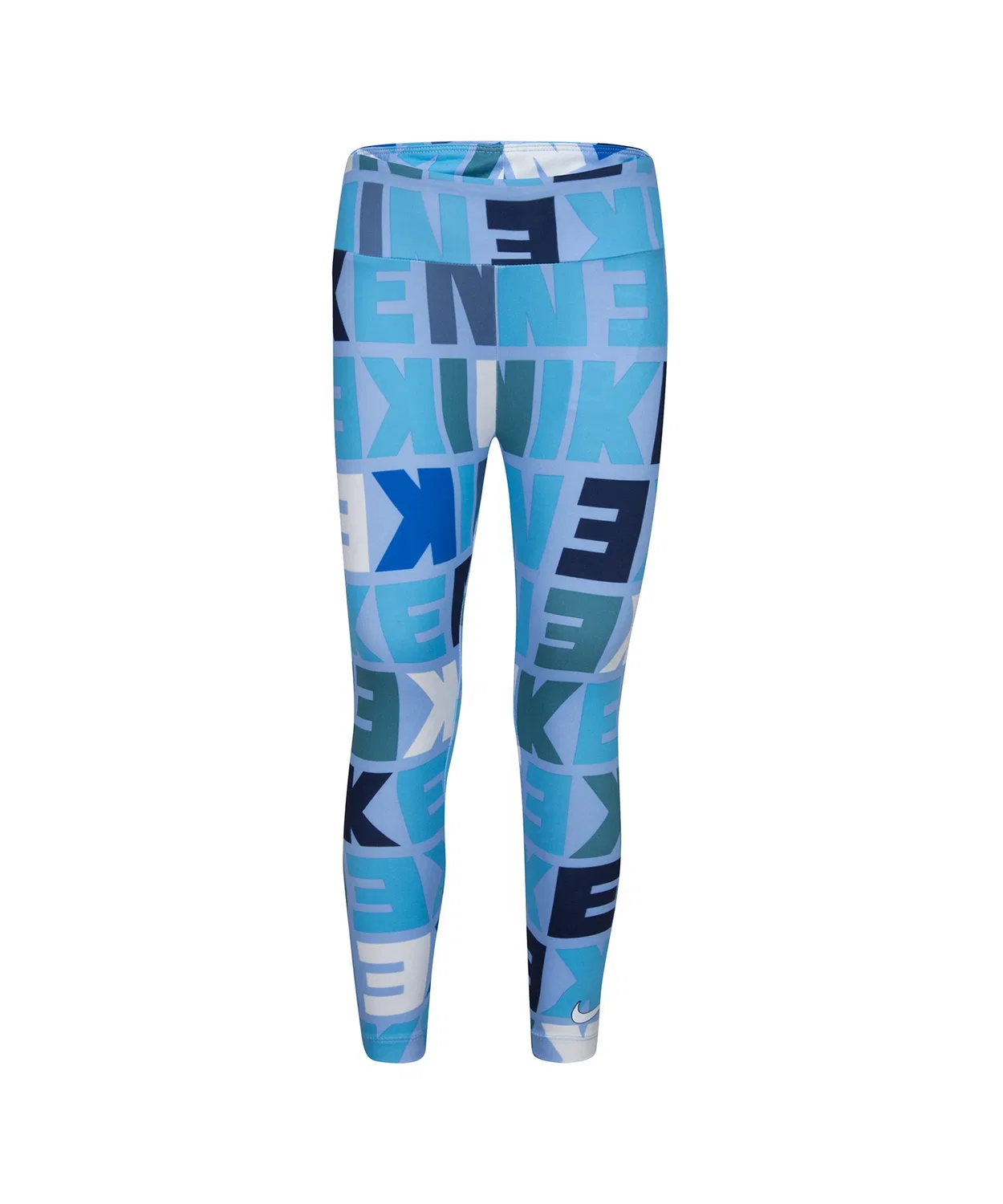 Леггинсы с принтом Nike Kids Dri-FIT синие