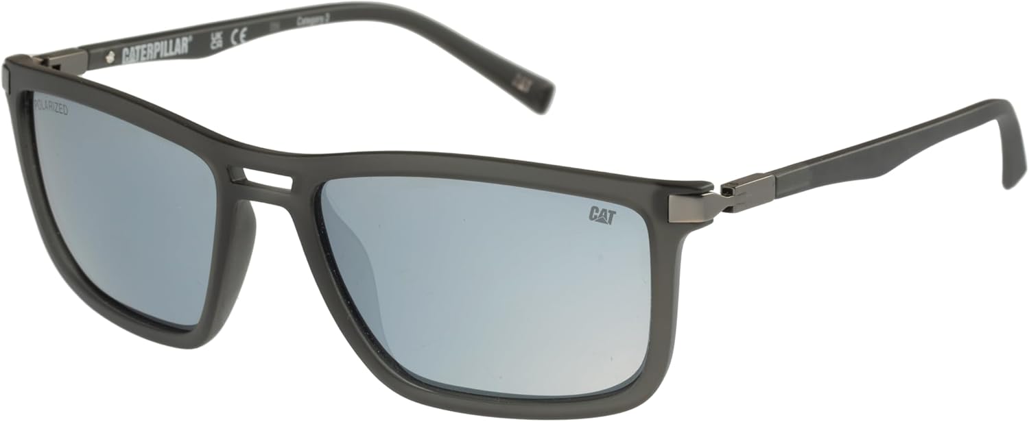 

CAT Precision 8514 мужские поляризованные прямоугольные солнцезащитные очки, 56 мм, Matte Gray, CPS-8514