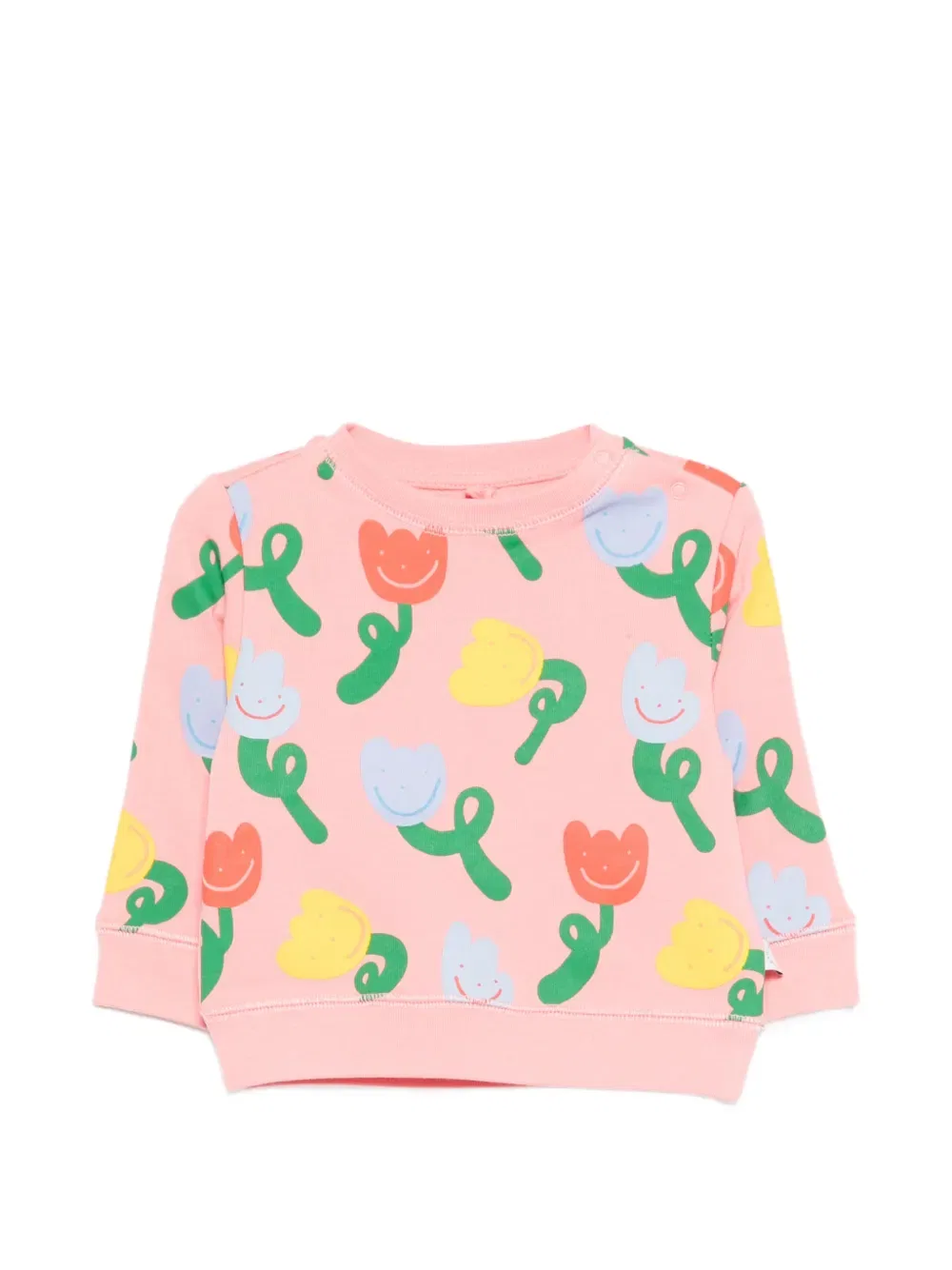 Толстовка с цветочным принтом Stella Mccartney Kids, розовый