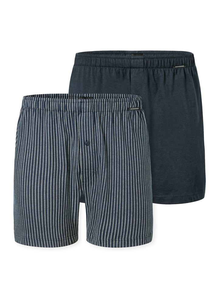 

Трусы боксеры Schiesser, цвет dunkelblau/blau