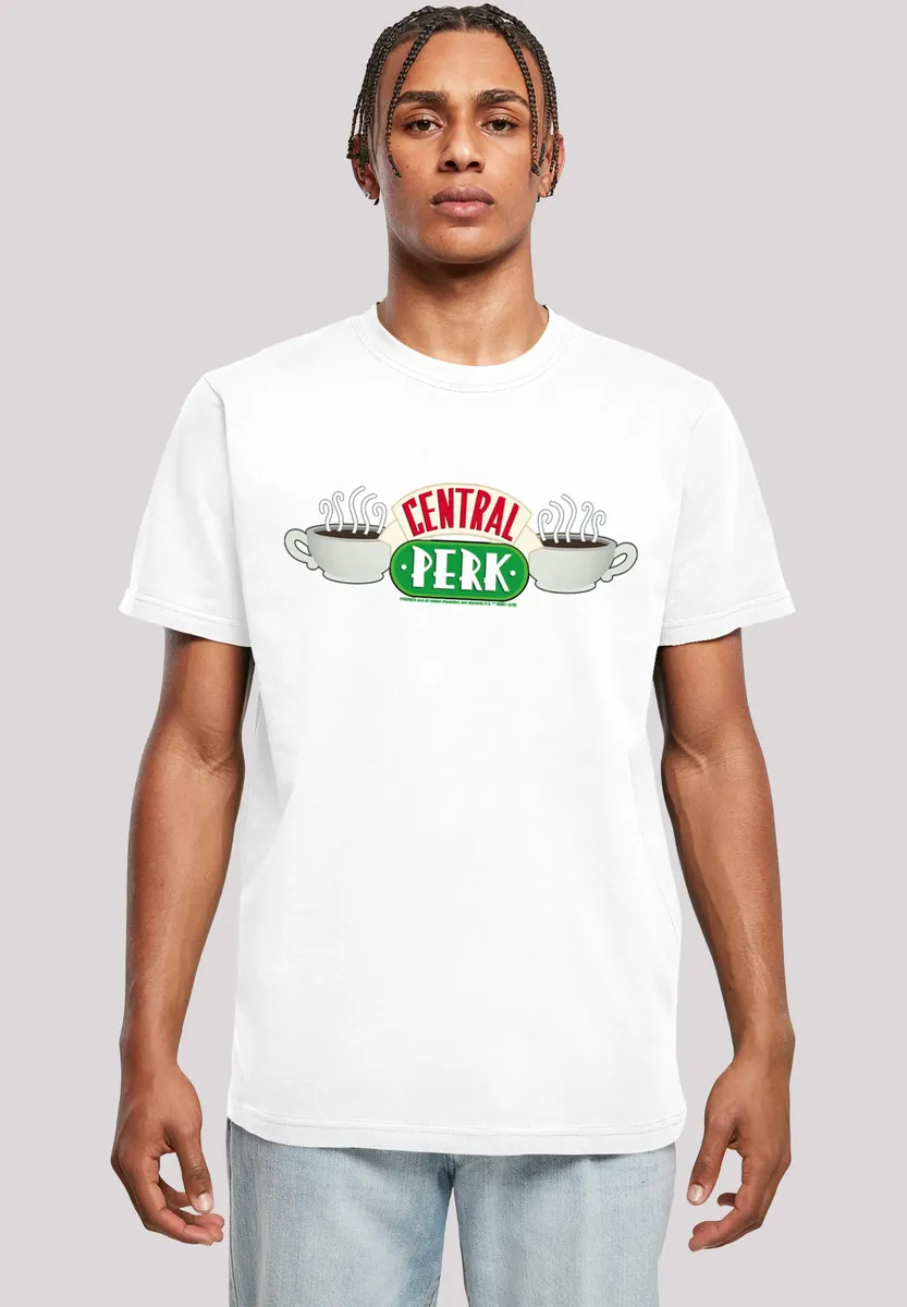 

Футболка F4NT4STIC "FRIENDS TV Series Central Perk BLK", принт, белый