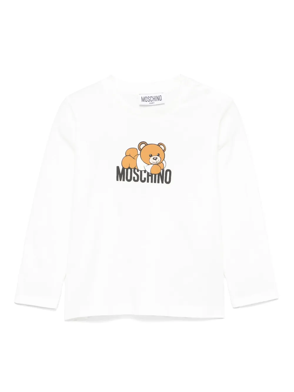 

Футболка с принтом Leo Teddy Moschino Kids, белый