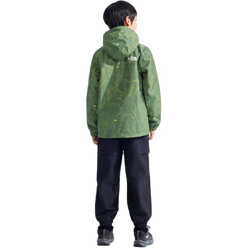 THE NORTH FACE Ветровка AntoraDryvent Lushengs Green с принтом для детей 3-7 лет — фото 4