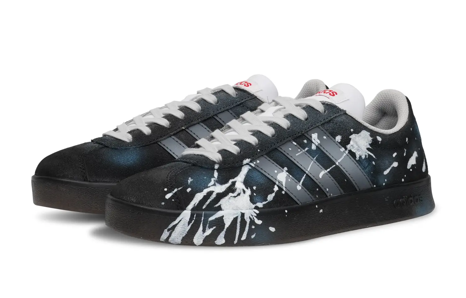 

Кроссовки adidas neo Vl Court Skateboarding Shoes Unisex Low-top Black/Blue, черный