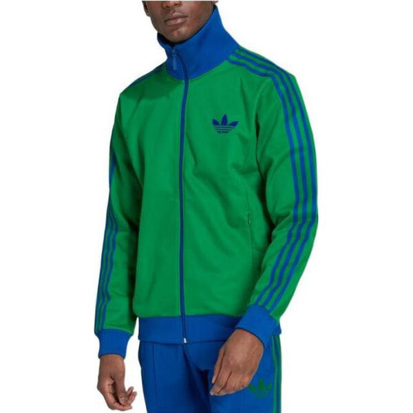 Куртка Men's adidas originals FW22 Side Classic Logo Printing Sports Jacket Autumn Green, зеленый — фото 2