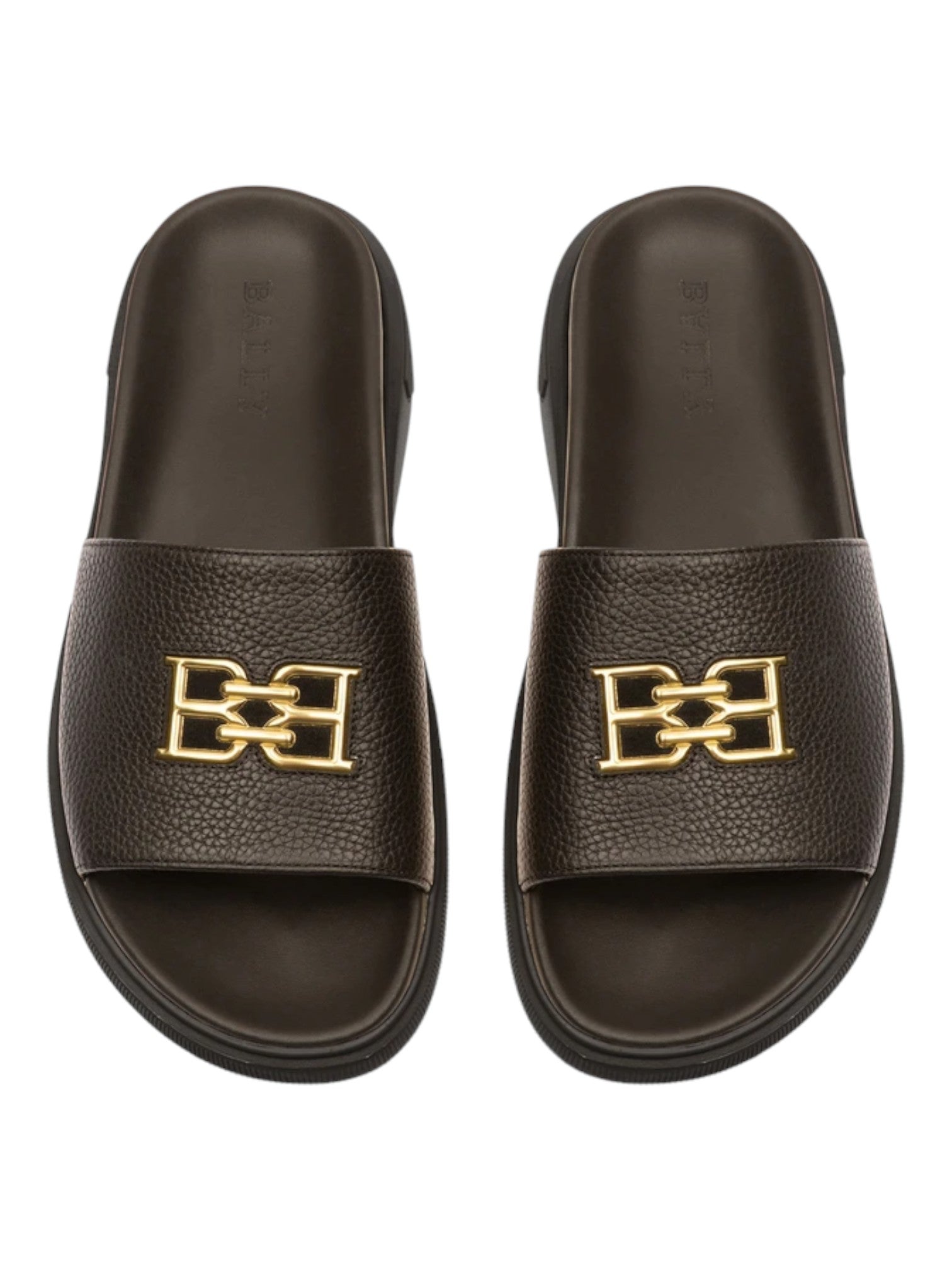 Сандалии мужские Bally Jaxons 6300152 из черной зернистой бычьей кожи — фото 3
