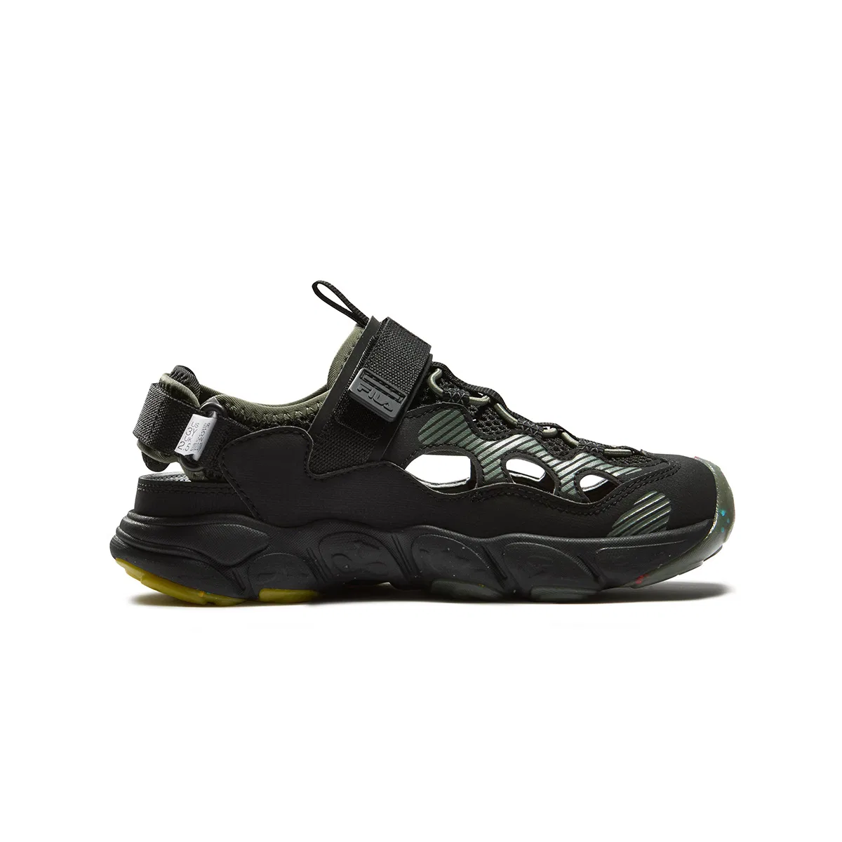 Сандалии SEASON FSW Low top Black/Beetle Green детские FILA KIDS — фото 3