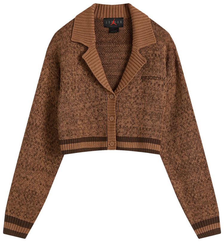 

Кардиган Air Jordan Knit Cardigan 'Archaeo Brown', коричневый