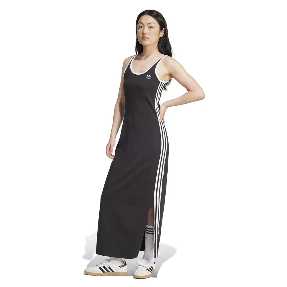 

Платье adidas Originals Adicolor 3 Stripes Tank Maxi sleeveless long, черный